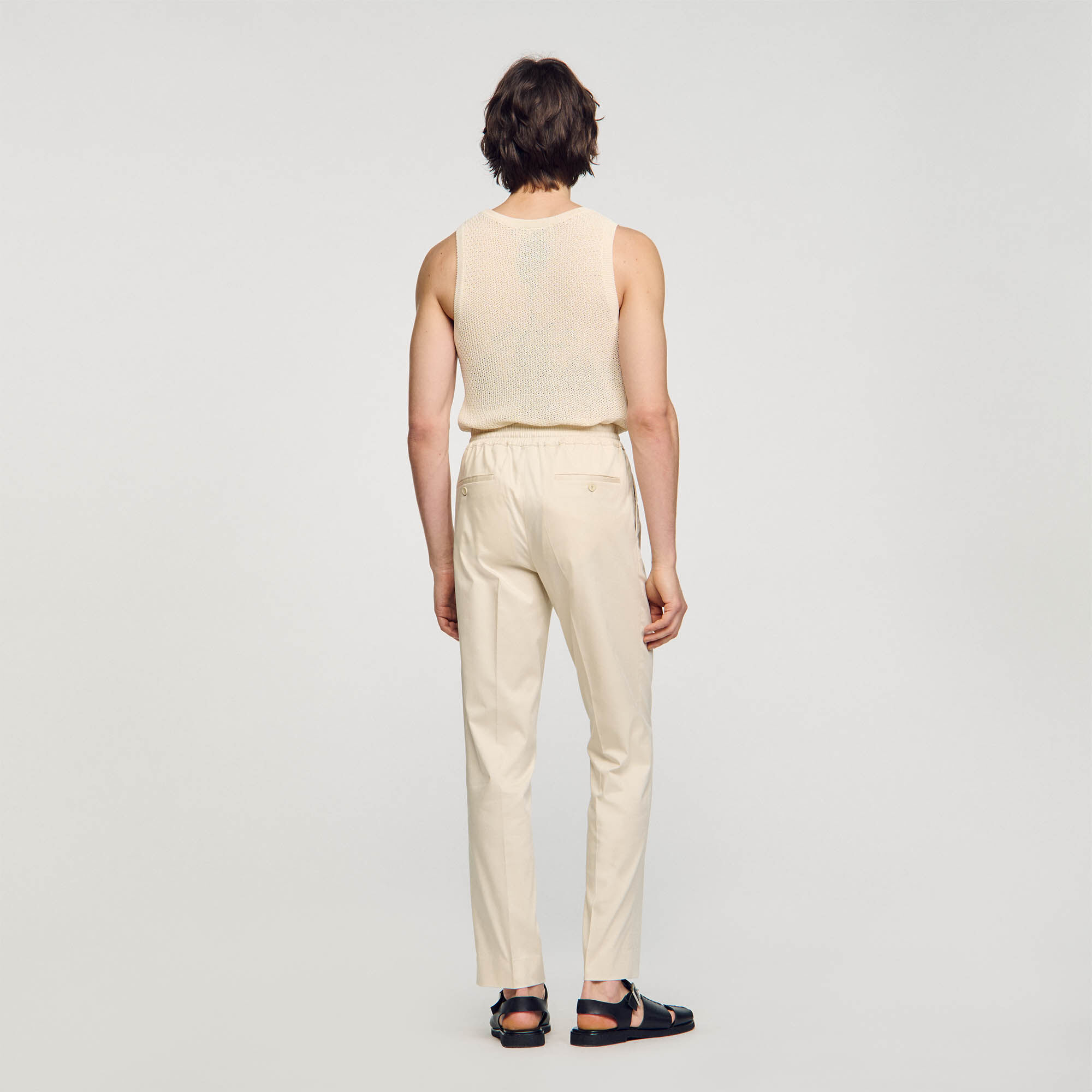 Elastische Hose mit geradem Schnitt