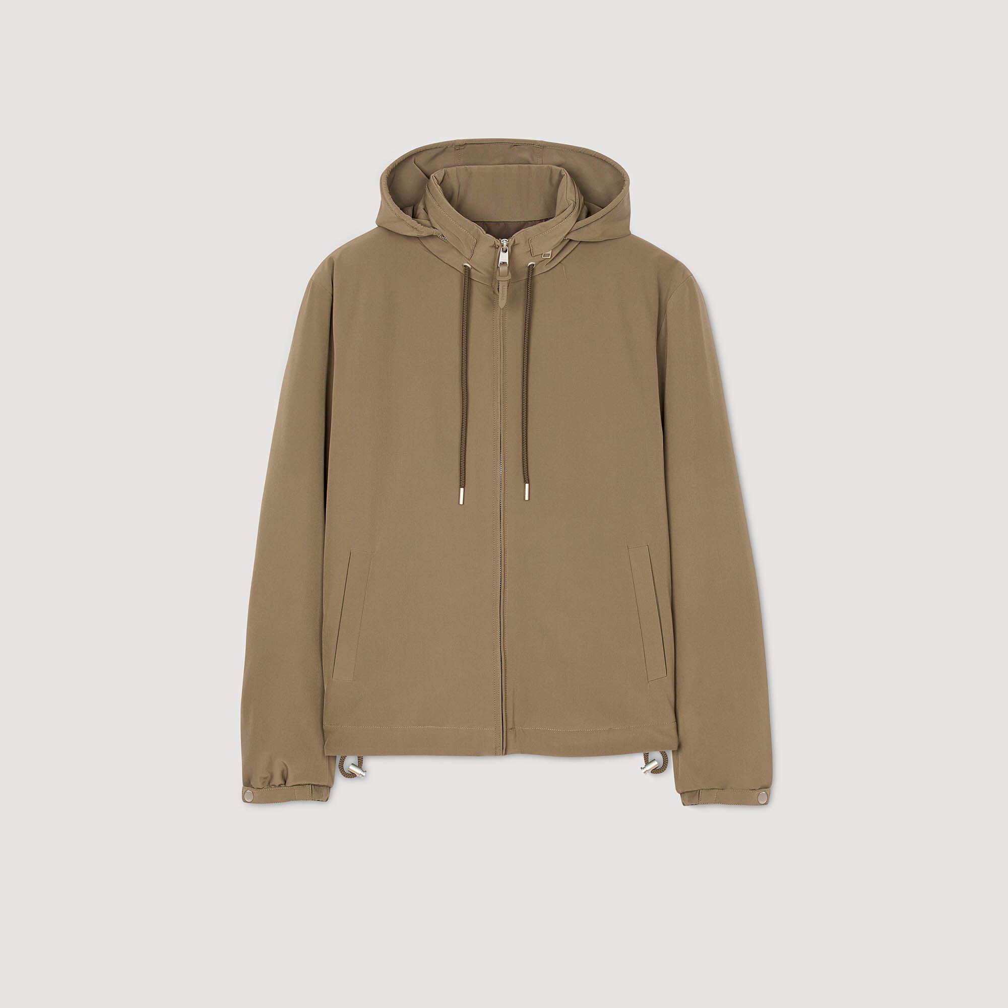 Reißverschluss-Blouson mit Kapuze