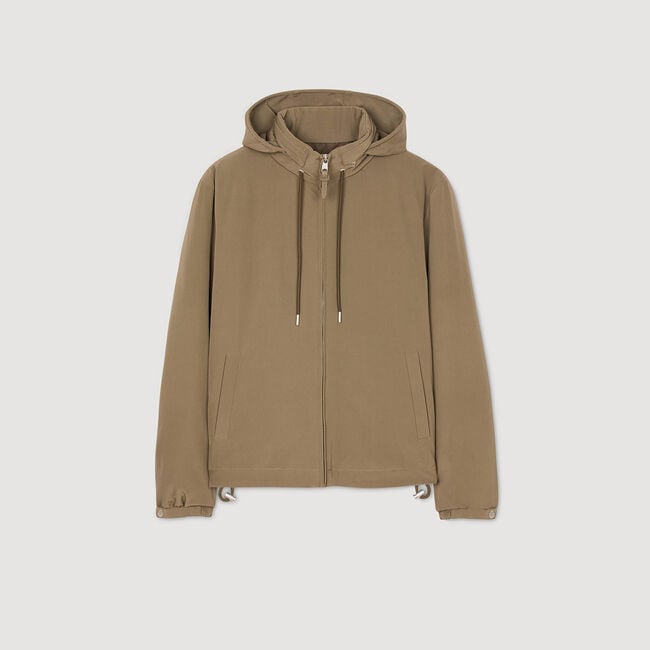 Reißverschluss-Blouson mit Kapuze