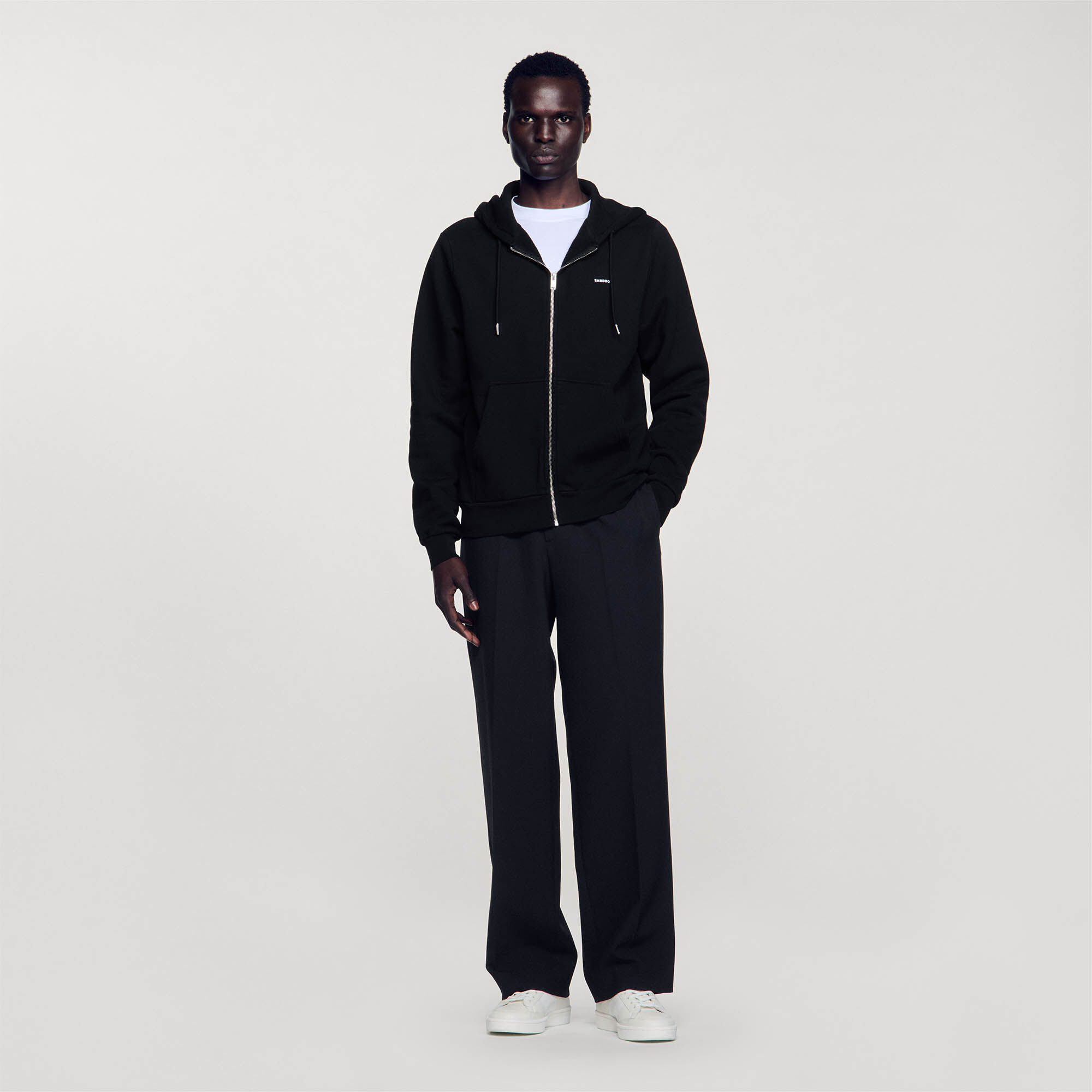 Sandro black hoodie hotsell