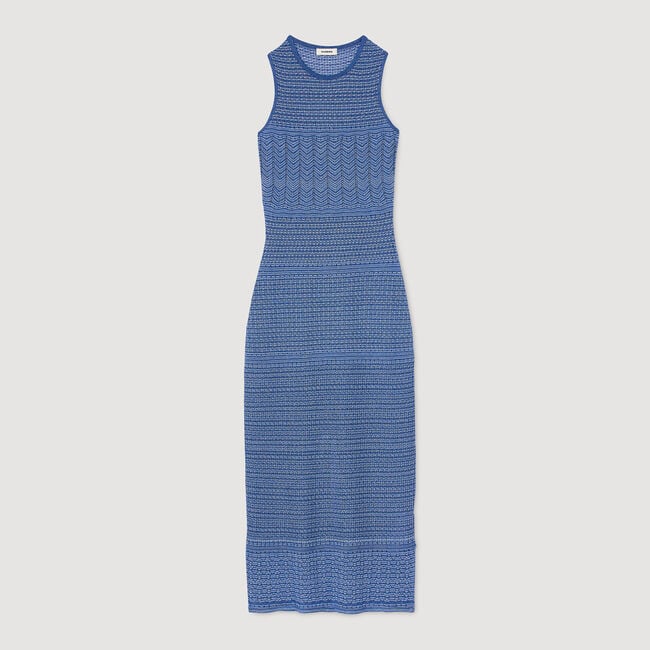 Midikleid aus Strickgewebe