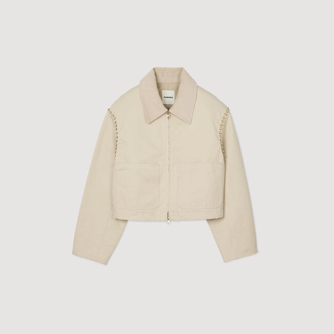 Blouson mit Perlendetails