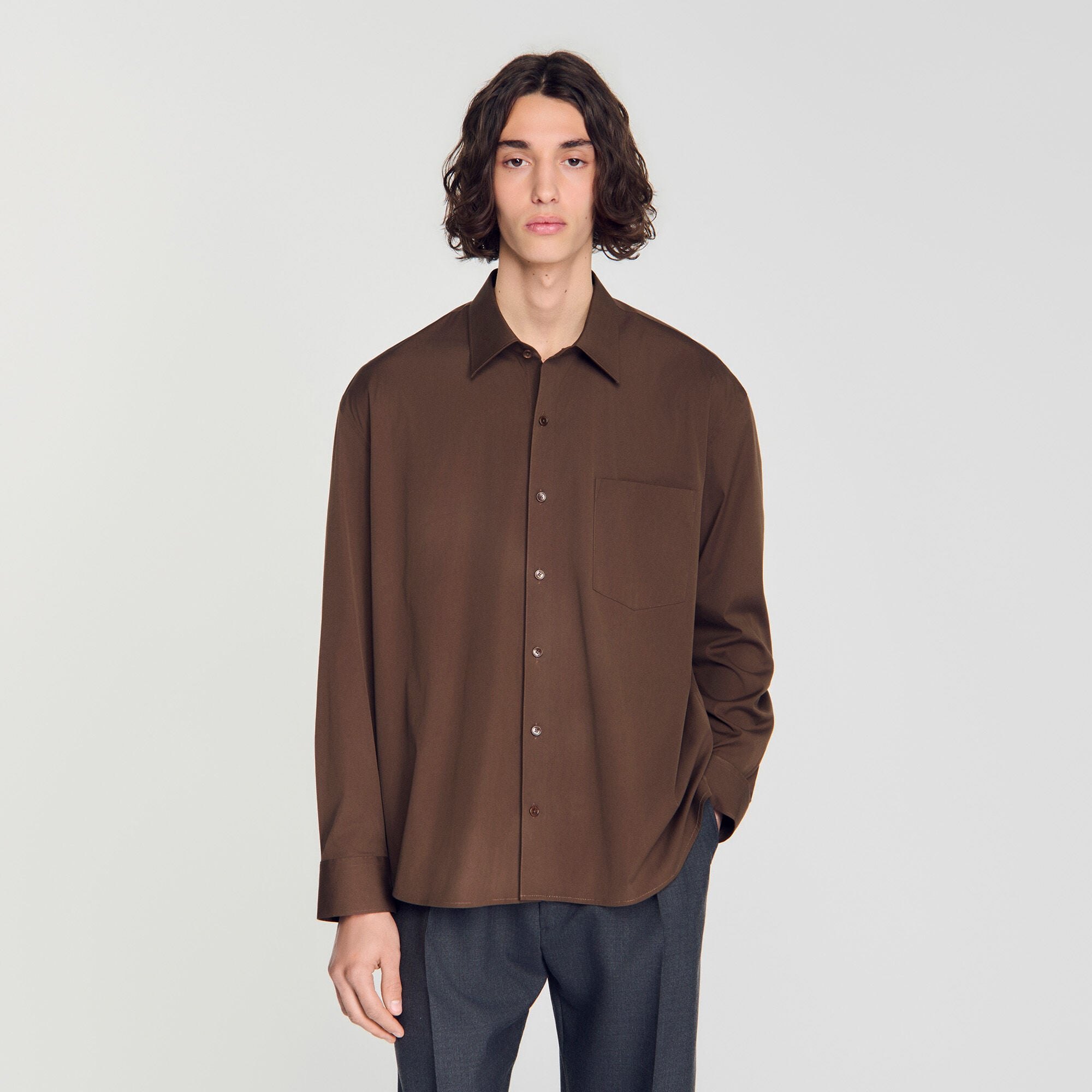 Oversize-Baumwollhemd - Mixte | Sandro