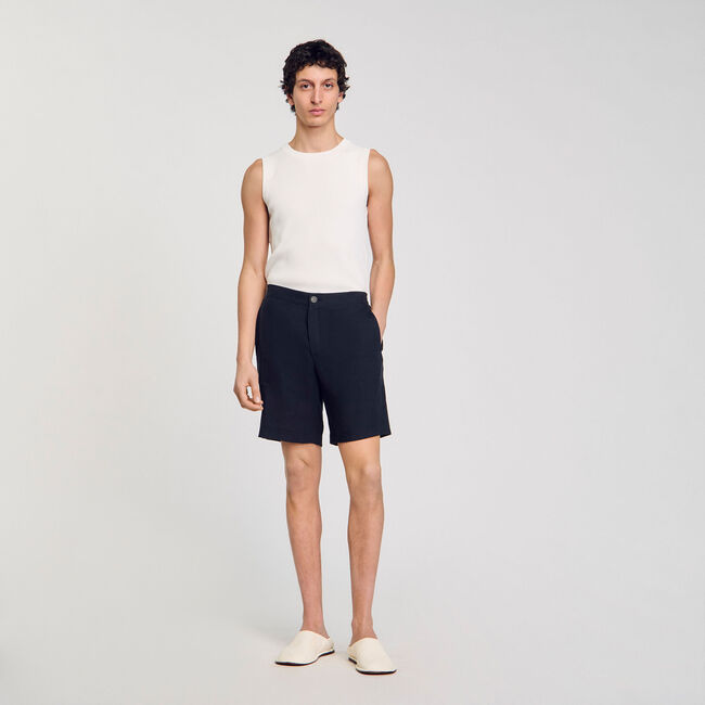 Shorts aus Leinen