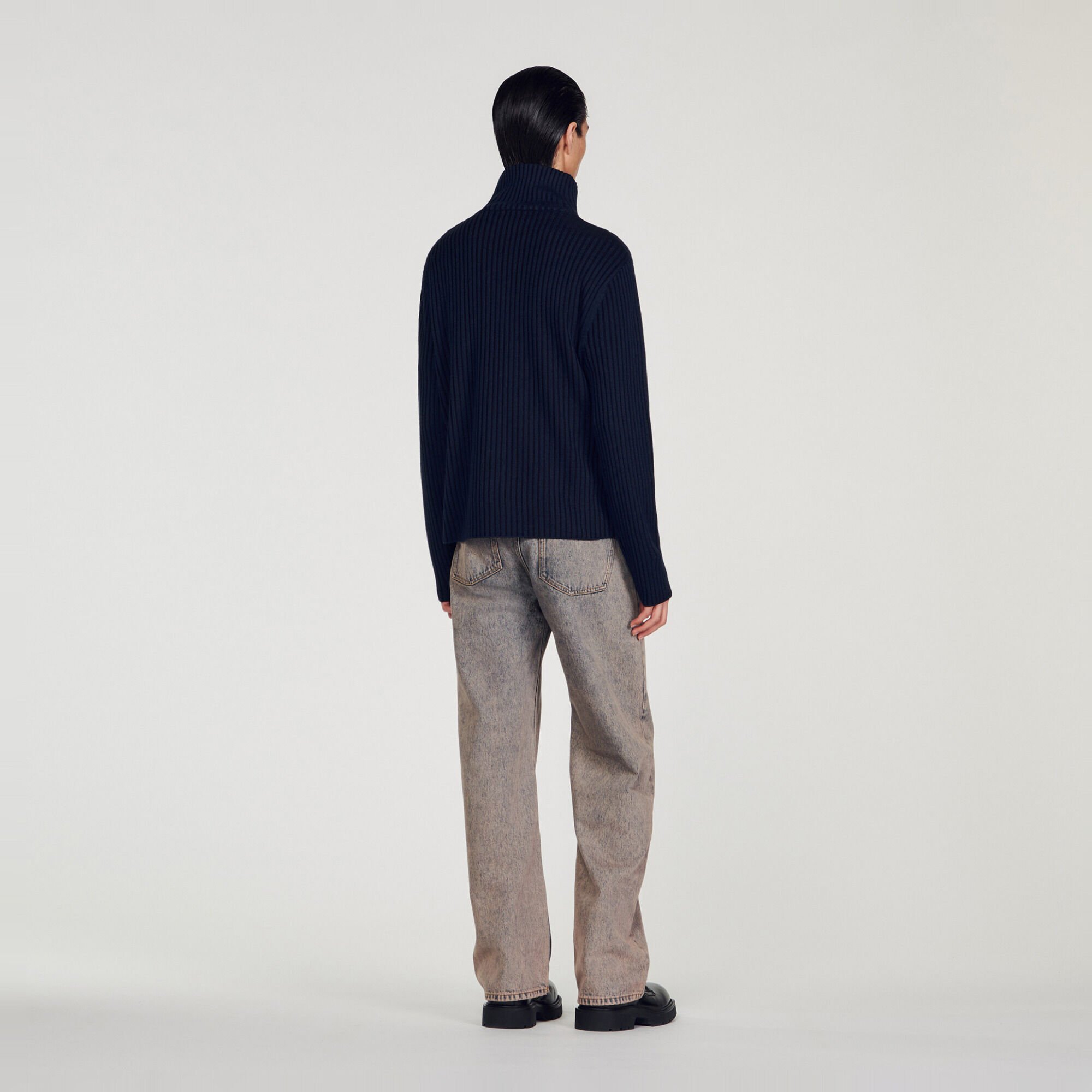 Rippstrick-Cardigan