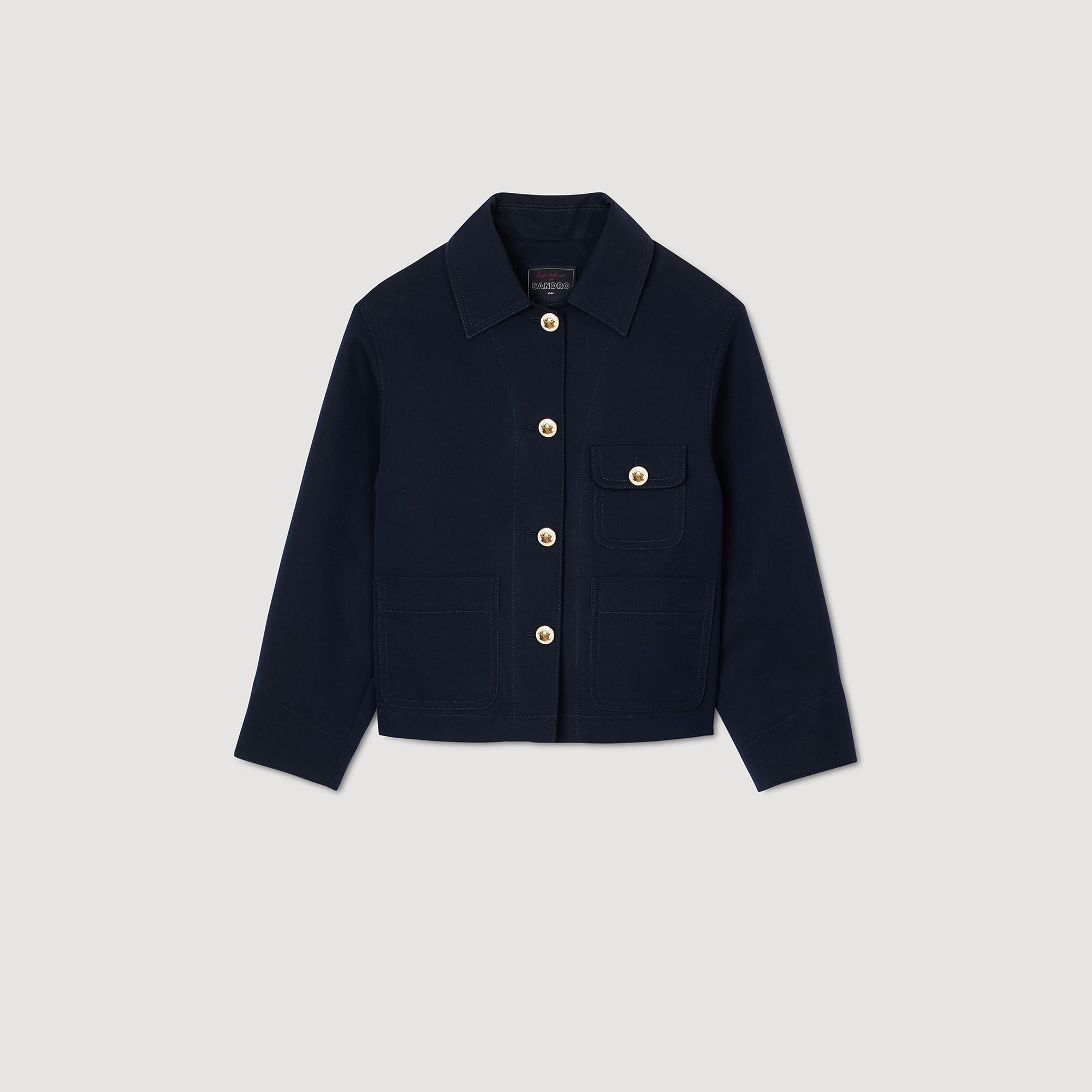 Blouson mit Offiziersknöpfen