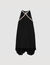 Kurzes Kleid mit Cape und Strass