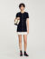 Kurzes Strickkleid mit Volant