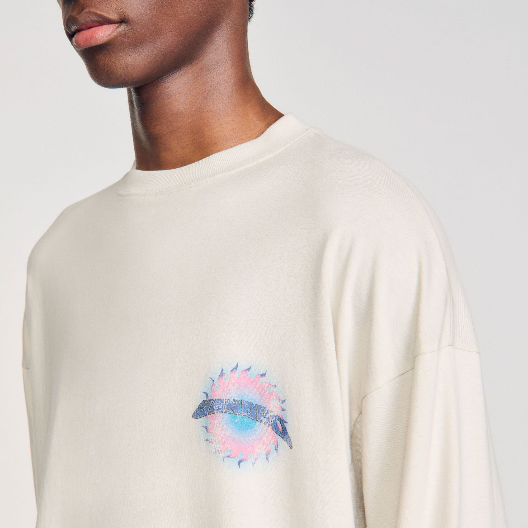 T-Shirt mit Sonnen-Print