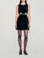 Kurzes Samtkleid mit Cut-Outs - Damen | Sandro