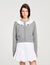 Cardigan mit Kontrastkragen