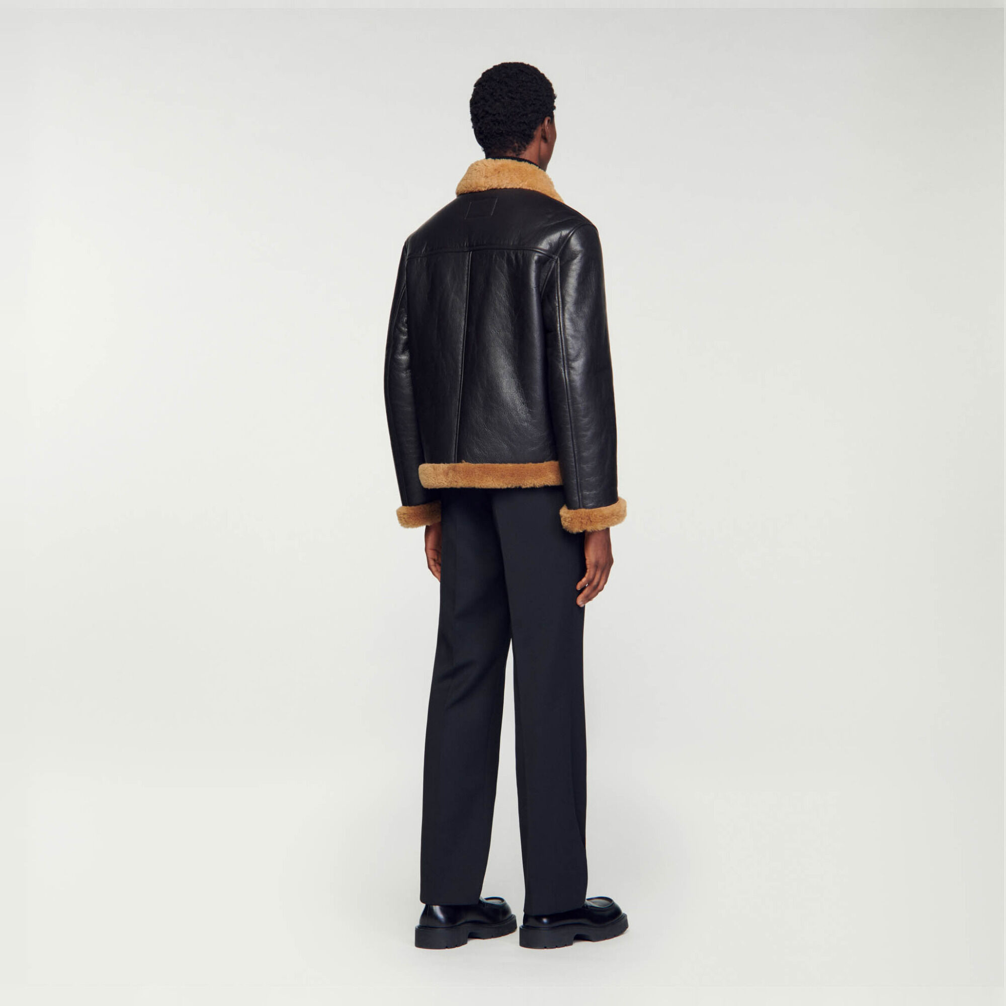 Oversize-Jacke aus Lammfell
