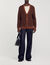 Cardigan mit Square-Cross-Jacquard
