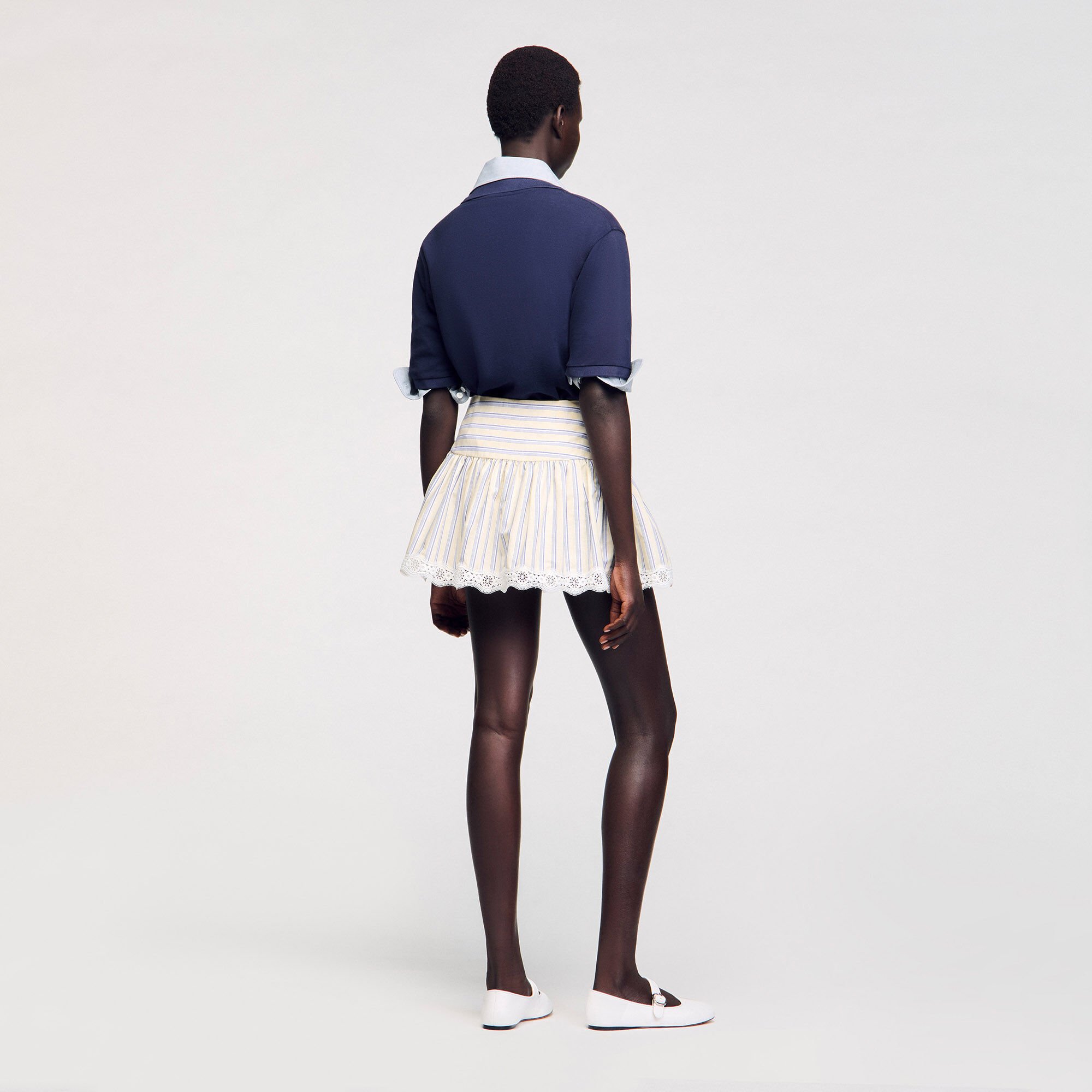 Gestreifter Skort