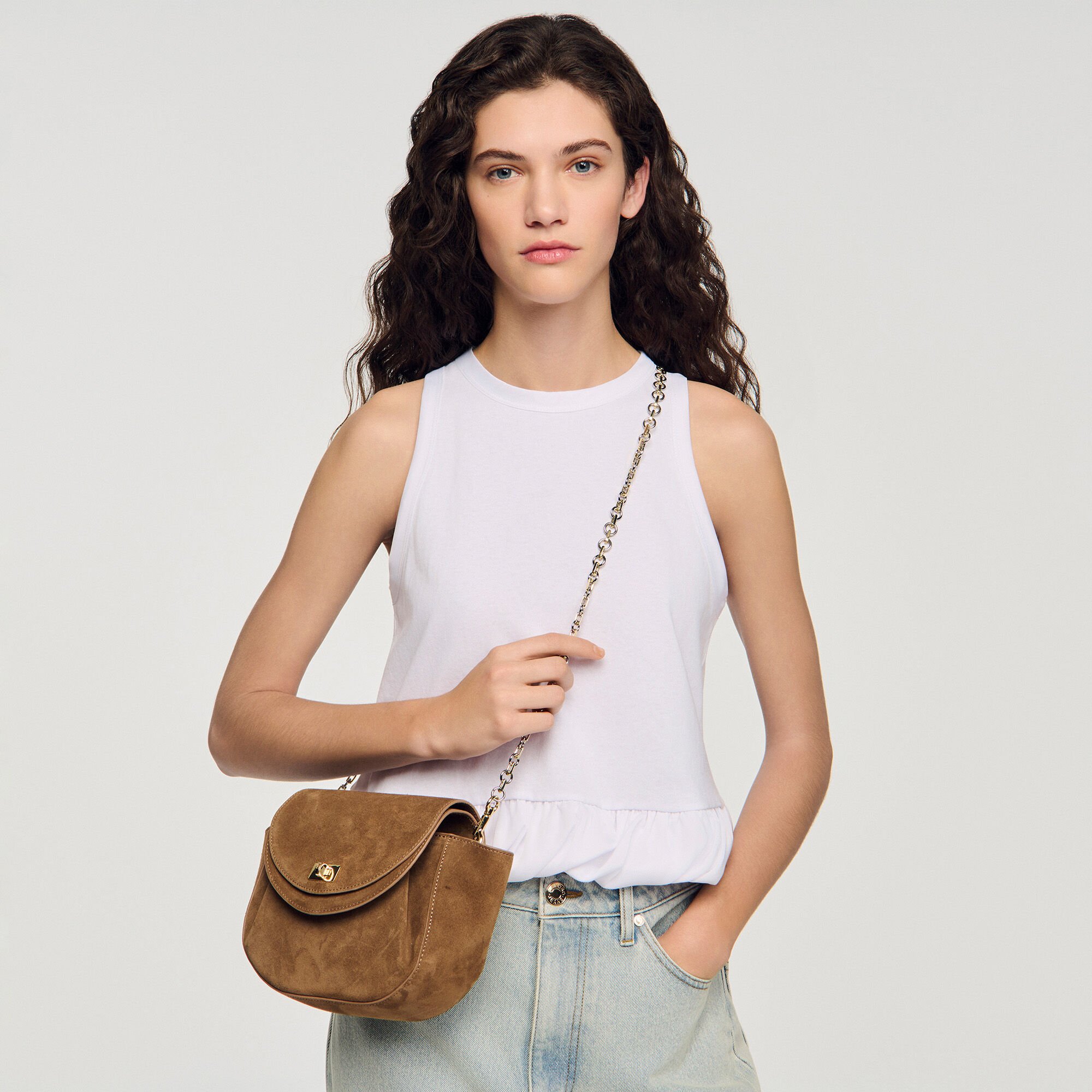 Tasche LE BAMBOLONI aus Wildleder