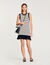 Kurzes Strickkleid mit Streifen