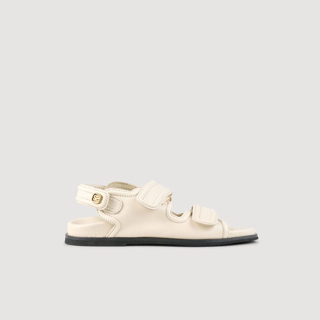 Sandalen aus glattem Lammleder