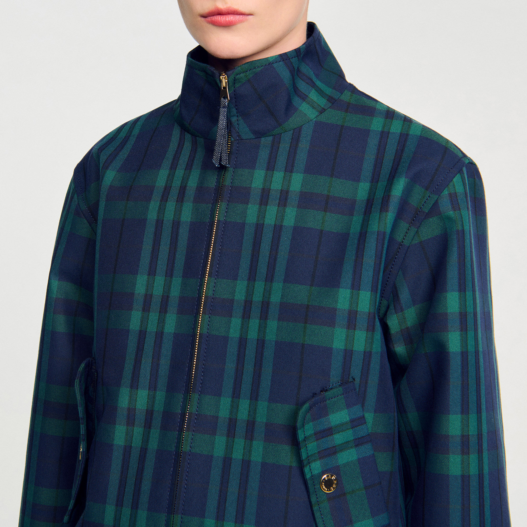 Karierte Jacke