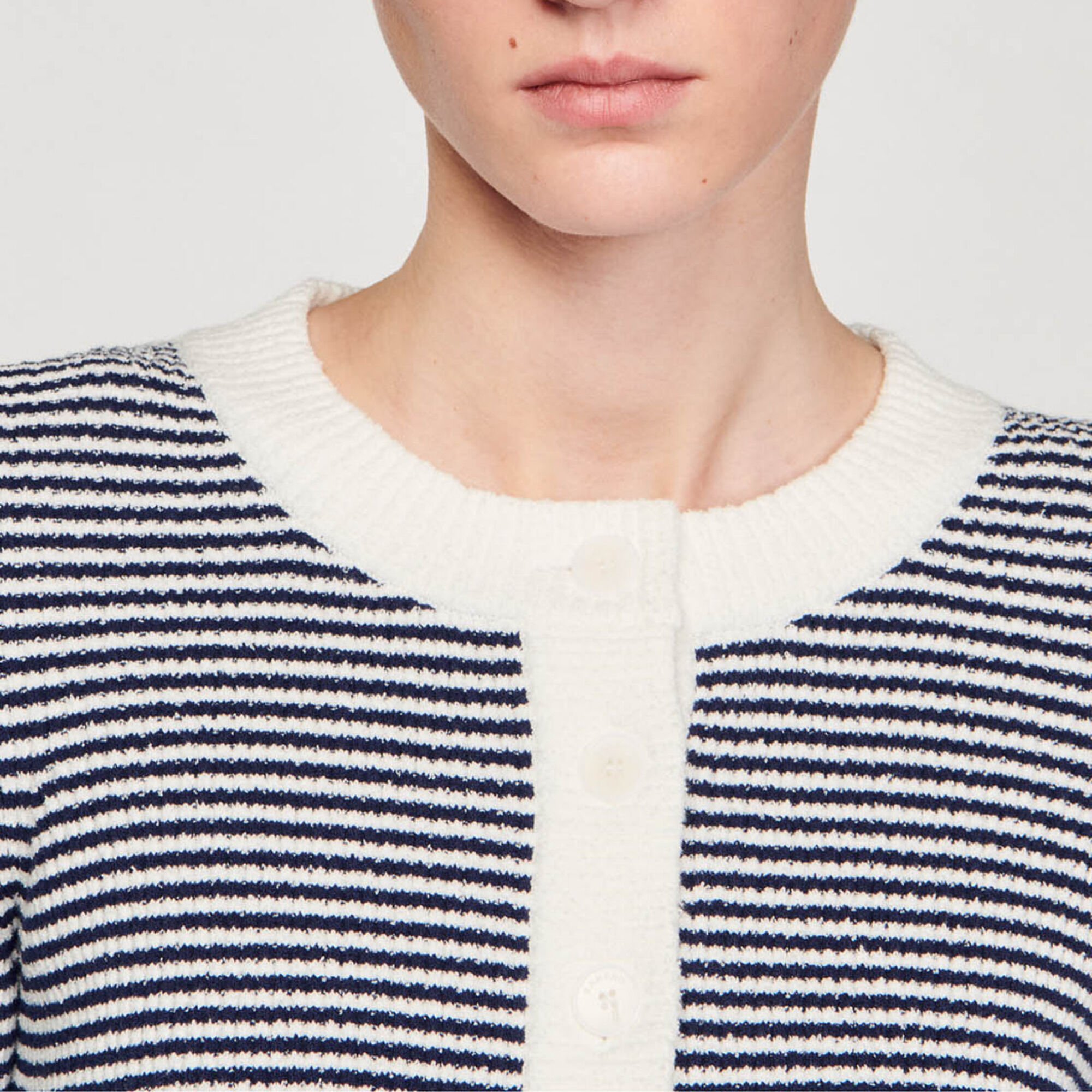 Cardigan aus Boucl&eacute;-Strick