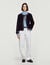 Kurzer Mantel mit Lederdetails - Damen | Sandro