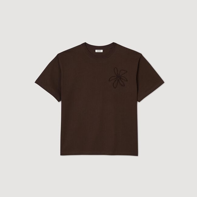 Oversize-T-Shirt mit Blumenmuster