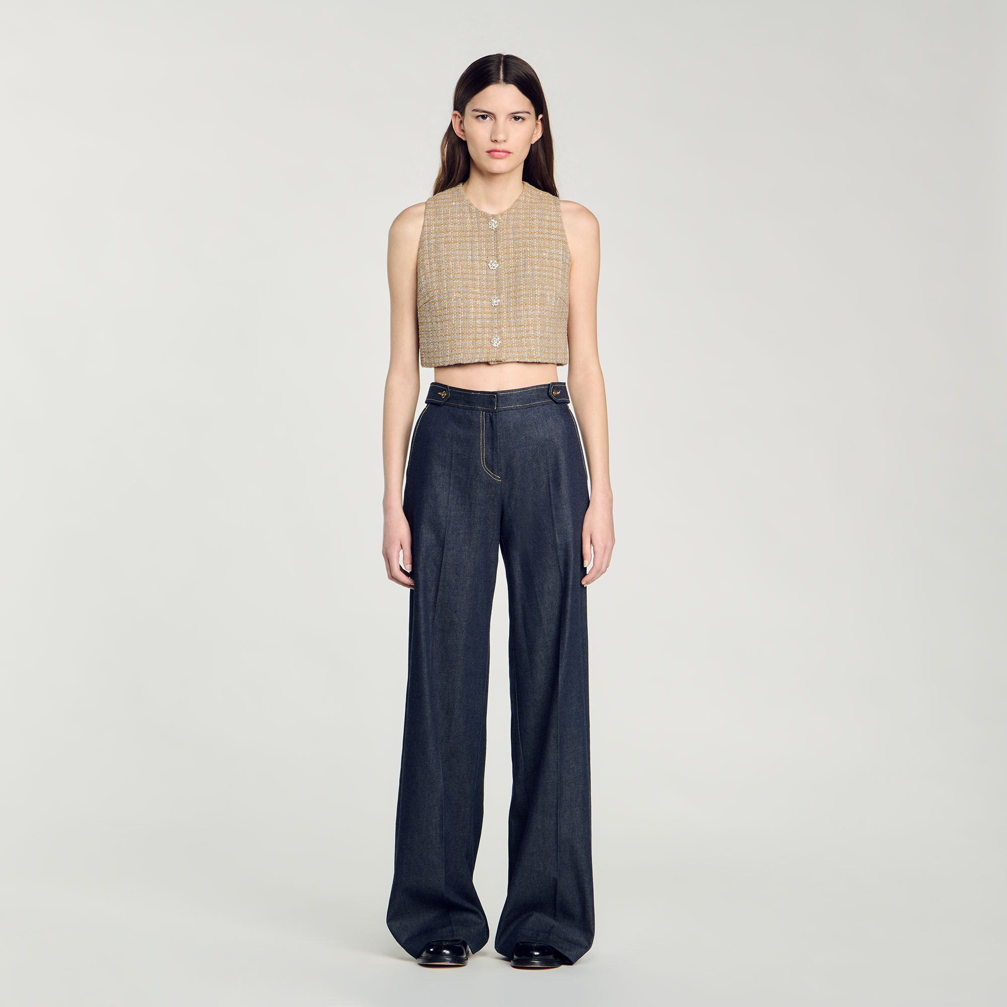 Top aus Tweed