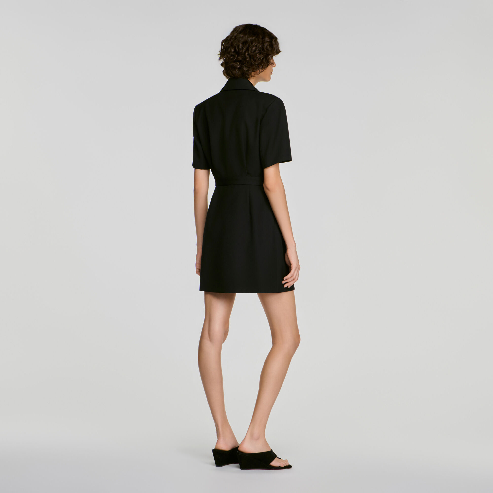 Wickelkleid mit Reverskragen - Damen | Sandro