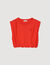 Kurzes drapiertes T-Shirt