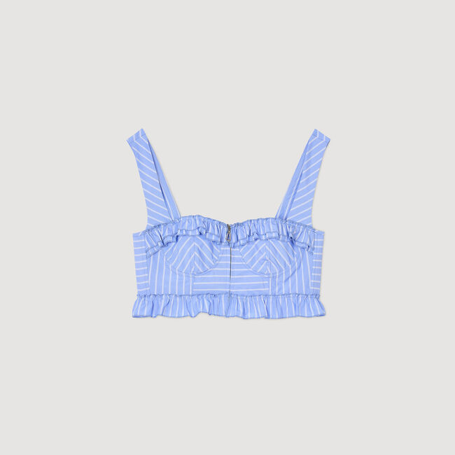Kurzes gestreiftes Top
