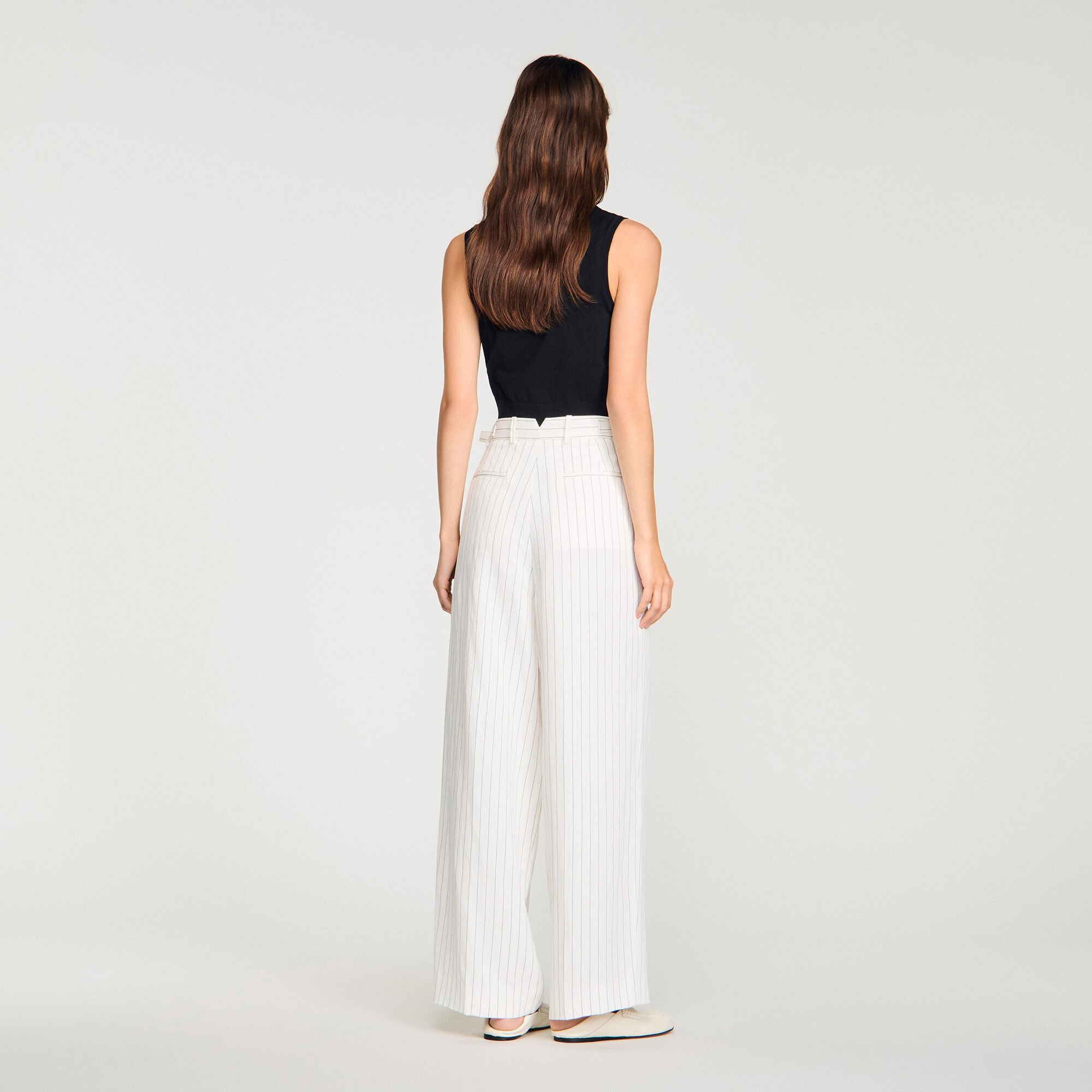 Gestreifte Anzughose