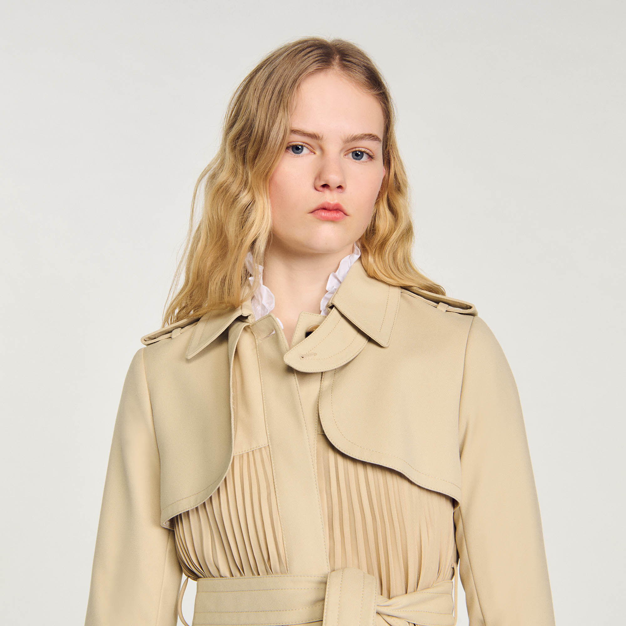 Trenchcoat mit Falte