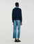 Pullover mit Denim-Details