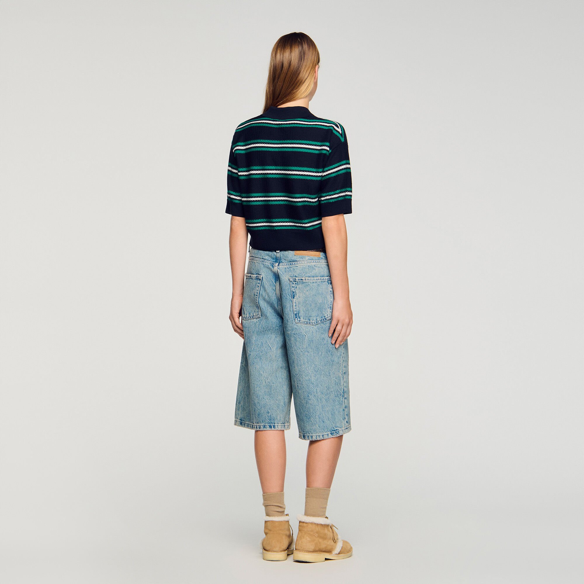 Pullover mit Polokragen