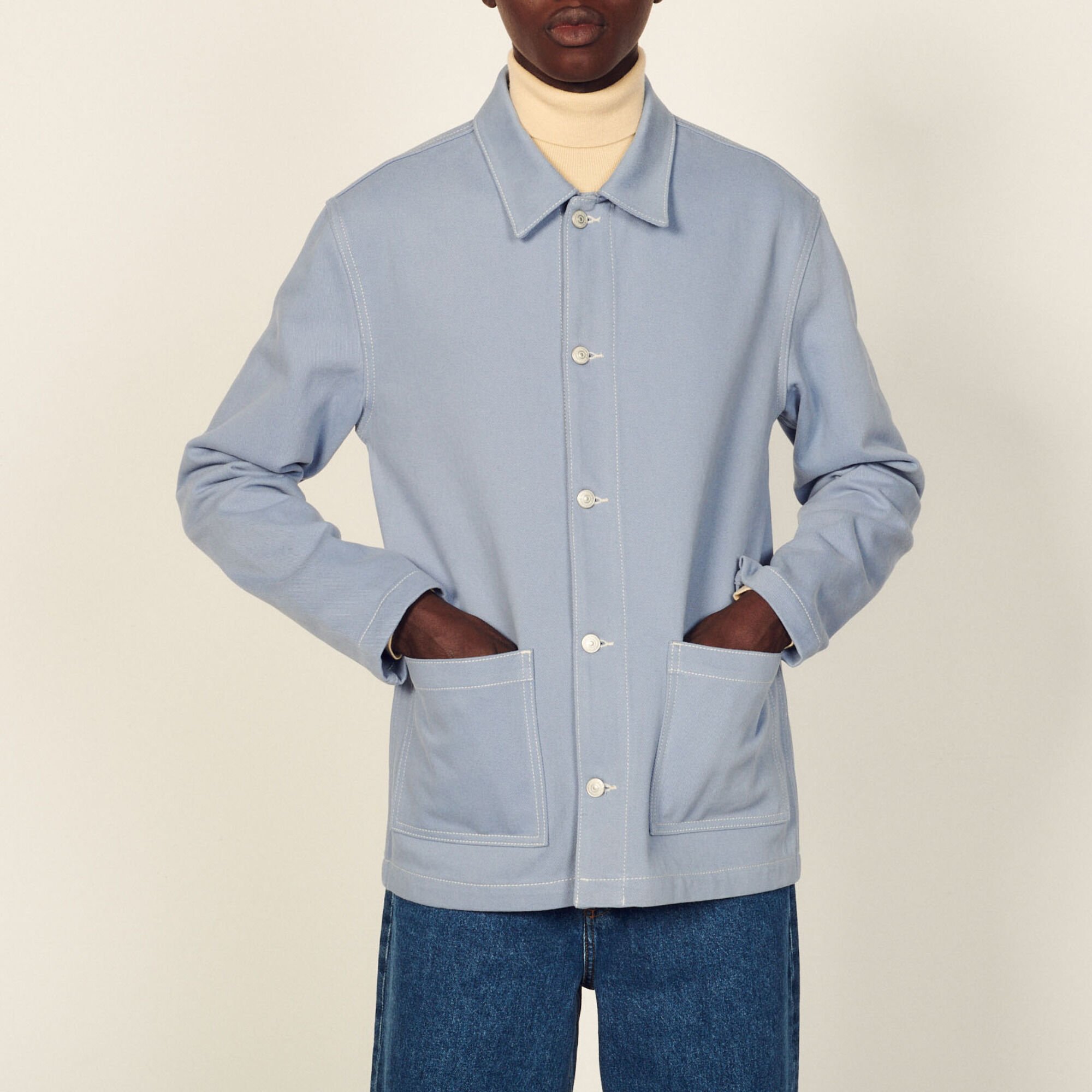 Blouson aus Baumwolltoile