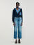 Pullover mit Denim-Details
