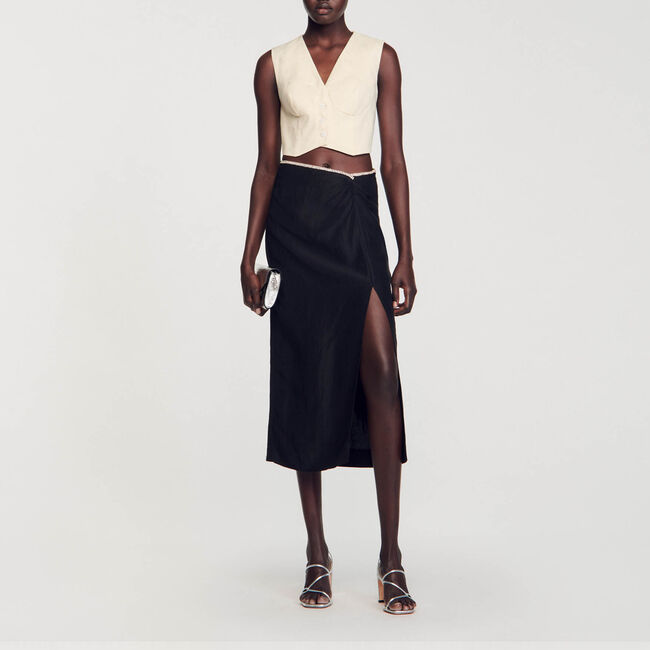 Rock mit Schlitz und Strass