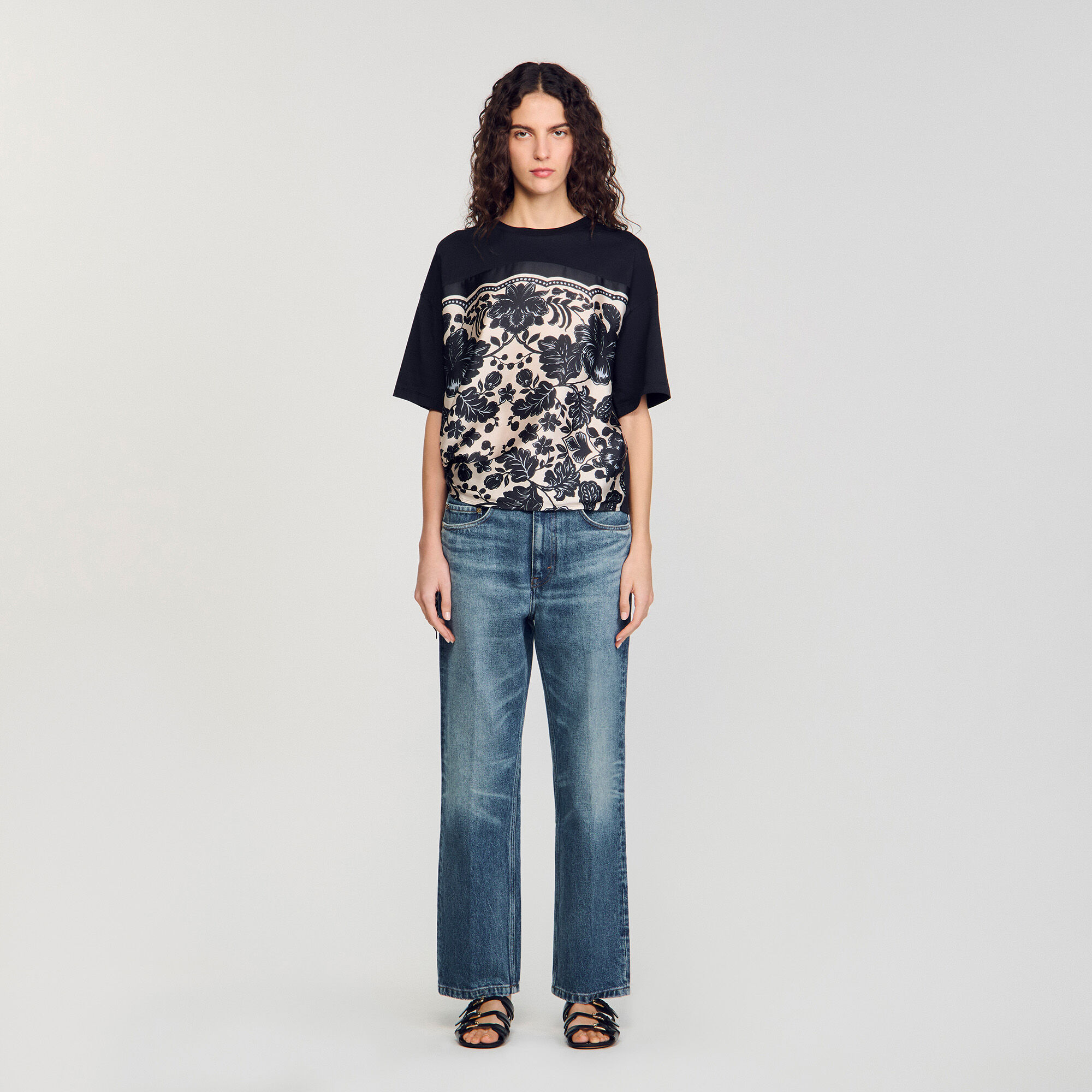 T-Shirt mit Blumenprint