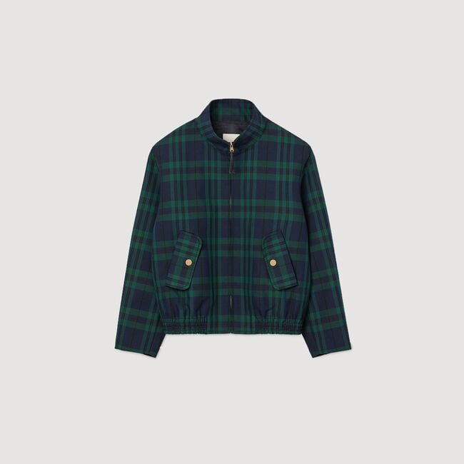 Karierte Jacke