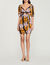 Kurzes Kleid mit Hawaii-Print