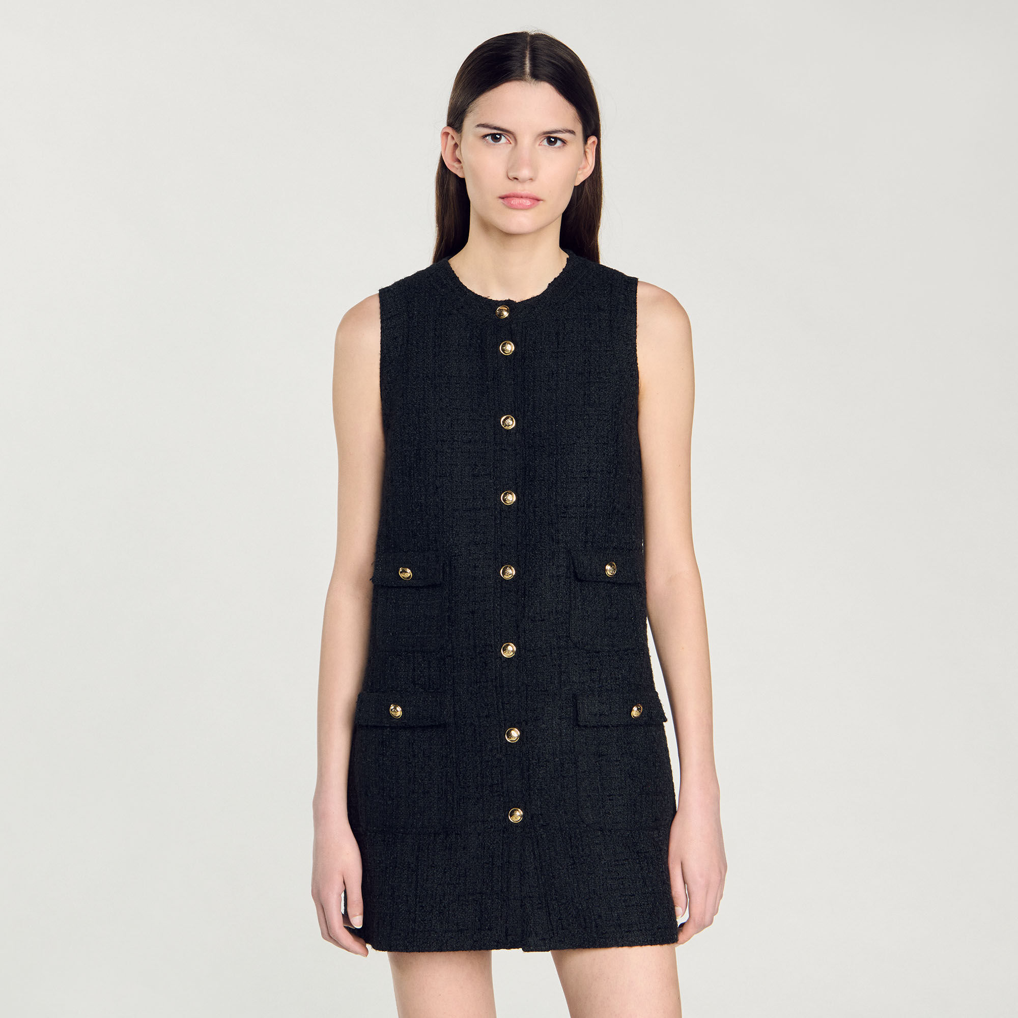 Kurzes Tweedkleid