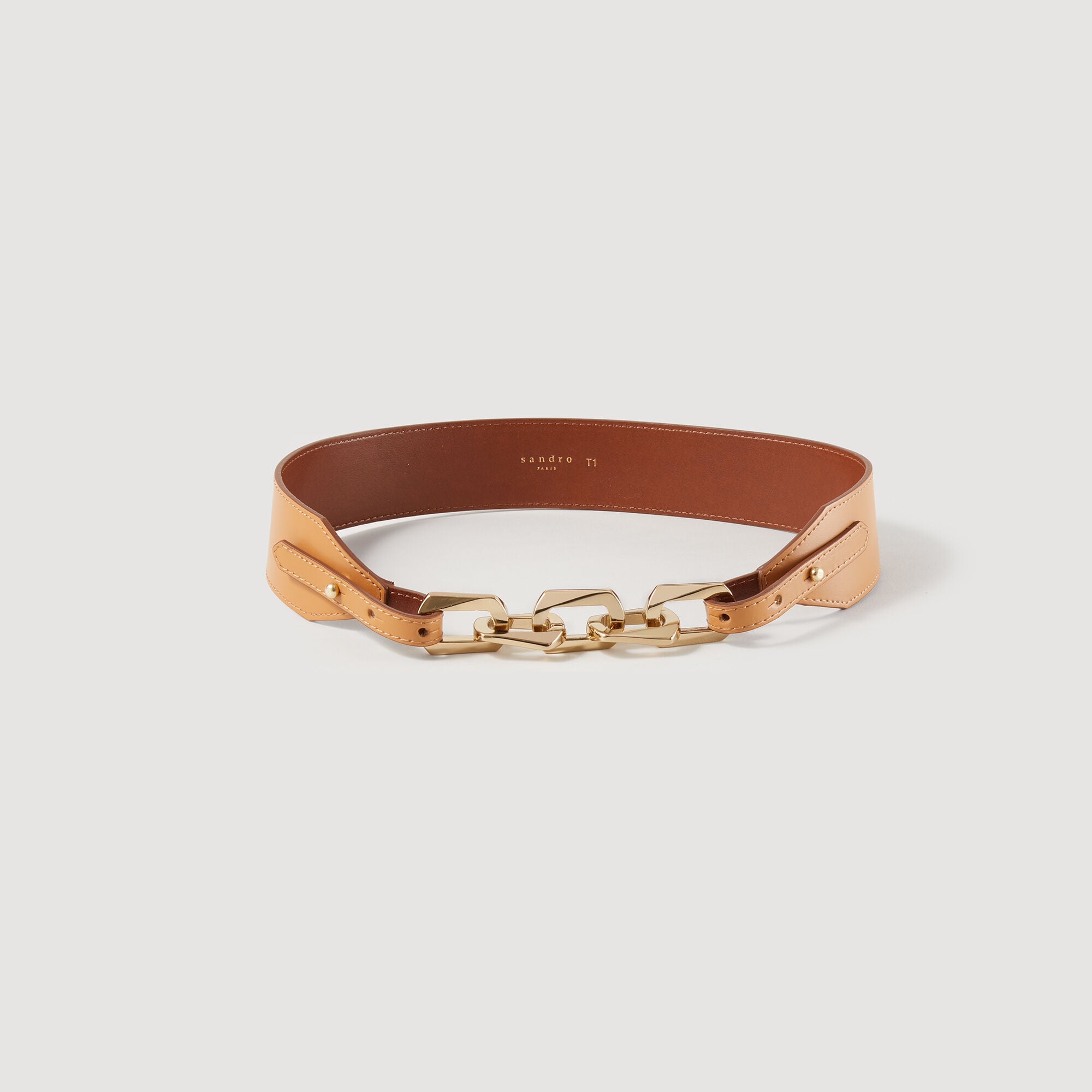 Lederg&uuml;rtel mit Kette