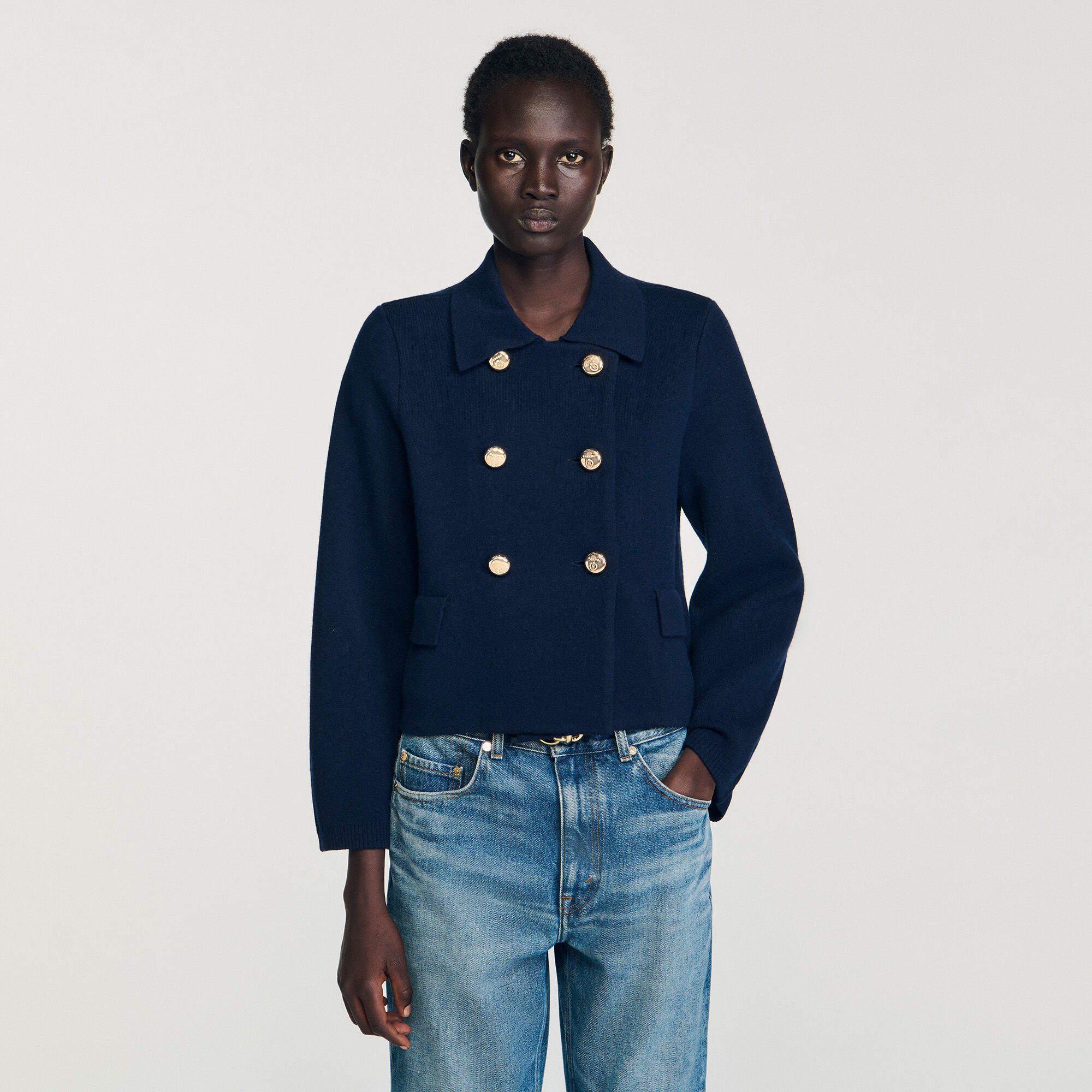 Cardigan mit doppelter Knopfleiste