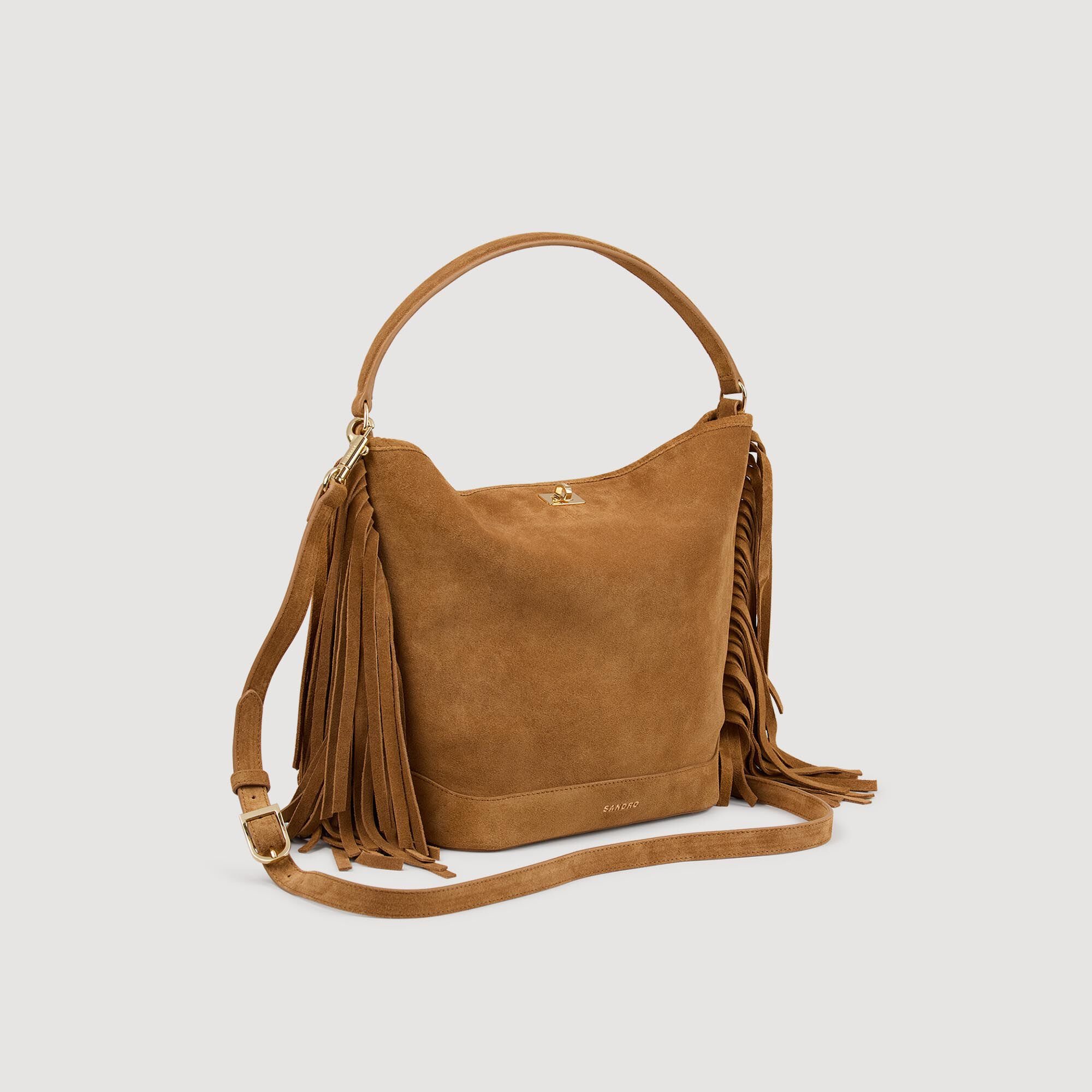 TANGOSO Wildledertasche mit Fransen