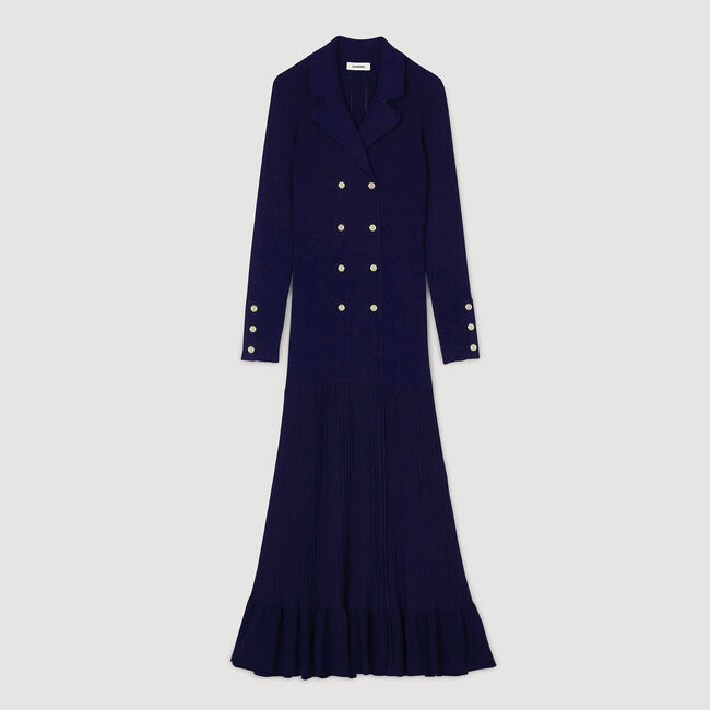Langes Strickkleid
