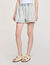 Jeansshorts mit Strass und Perlen