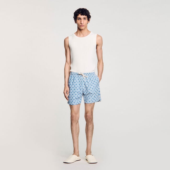 Badehose mit Square Cross