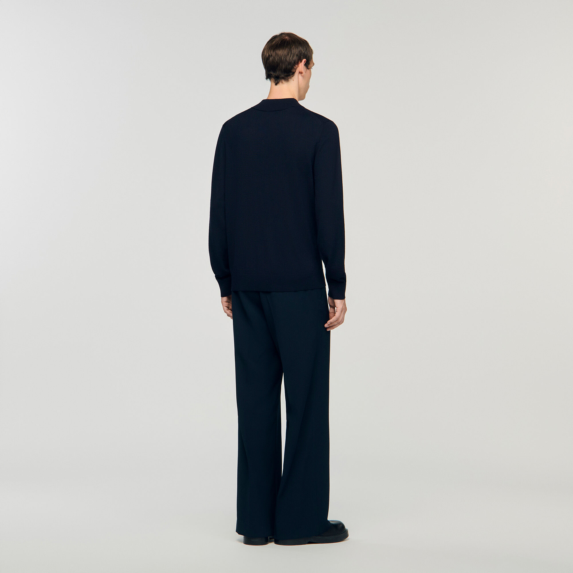 Wollpullover mit Stehkragen