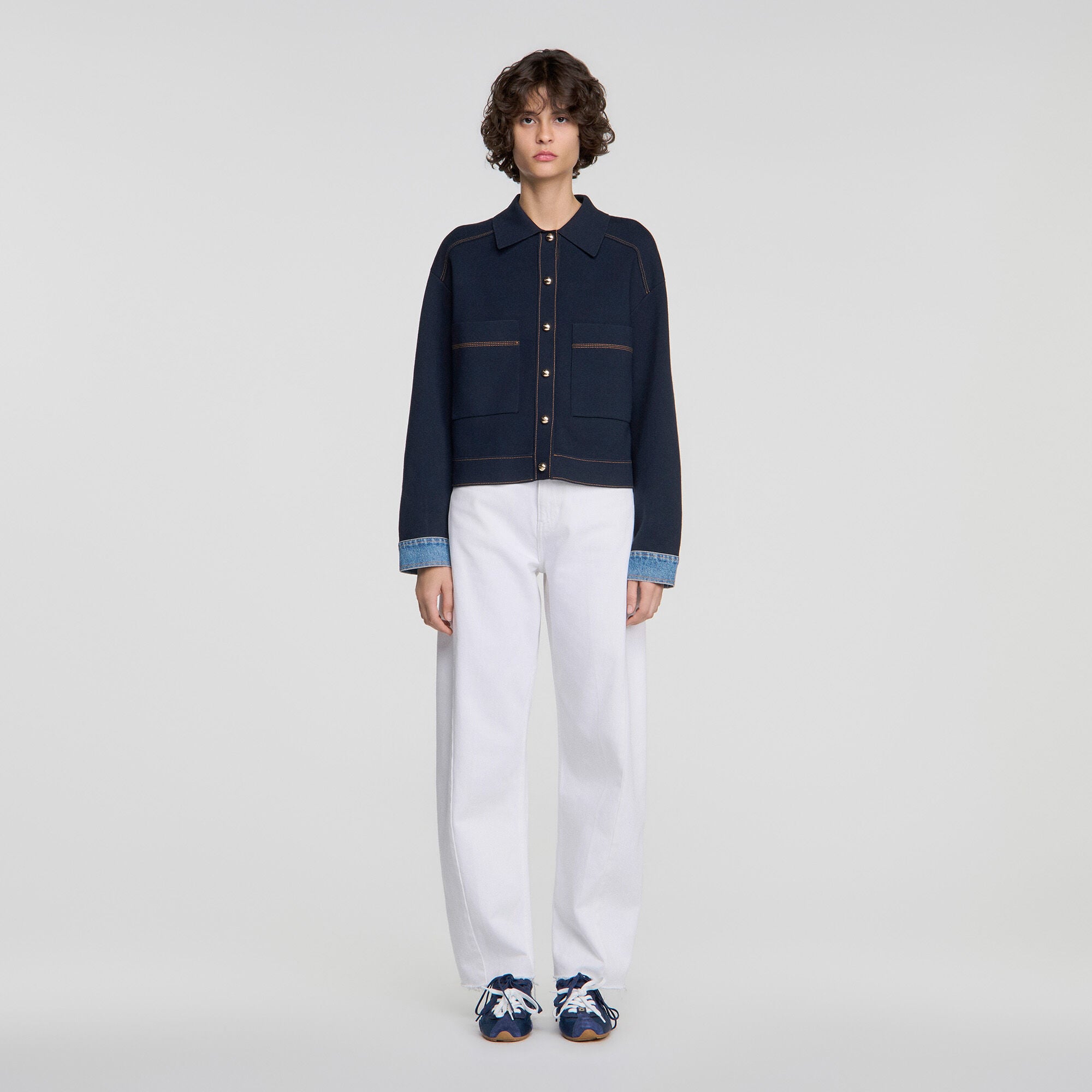 Cardigan in Jackenoptik - Damen | Sandro