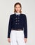 Cardigan mit abnehmbarem Volantkragen