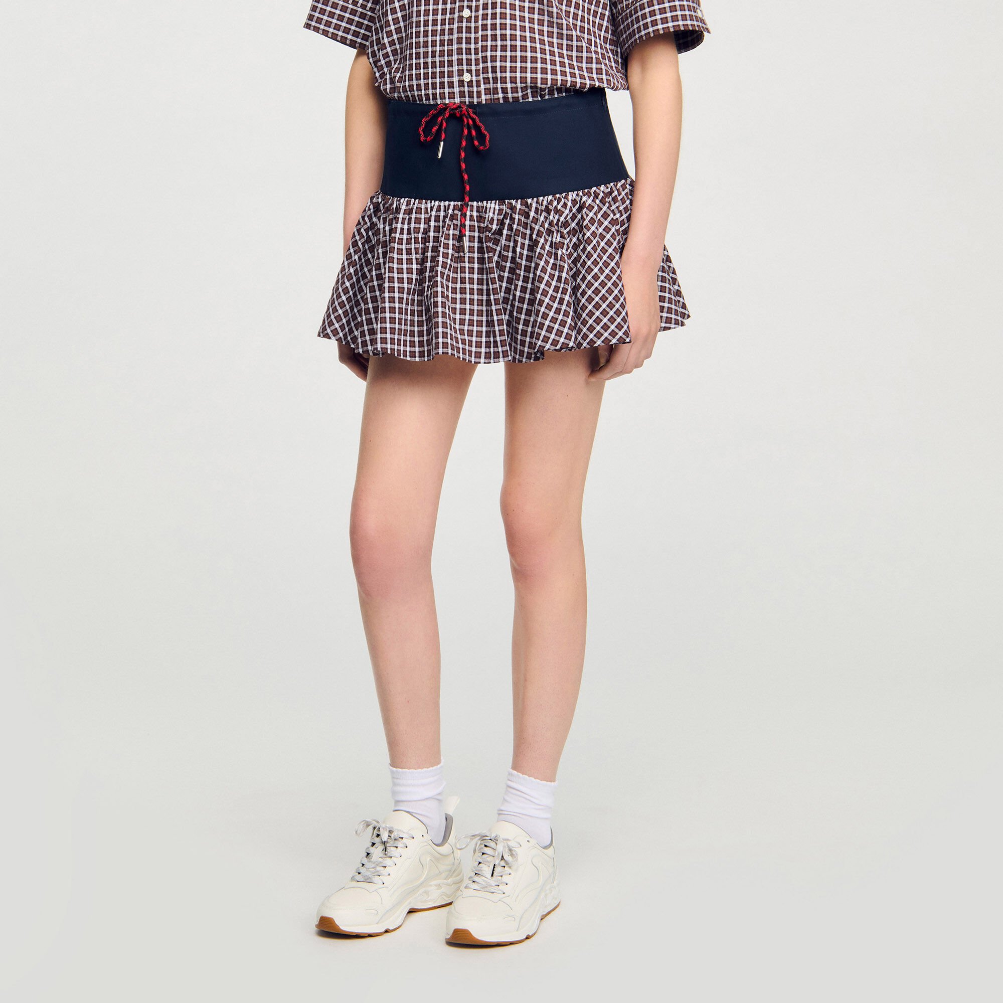 Karierter Skort